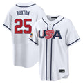 Blackjersey M.Twins #25 Byron Buxton Player White USA 2026 World Classic Limited Home Stitched Jerseys
