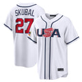 Blackjersey M.Twins #27 Ryan Jeffers Player White USA 2026 World Classic Limited Home Stitched Jerseys