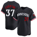 Blackjersey M.Twins #37 Victor Caratini Player Navy Home Limited Stitched Jerseys