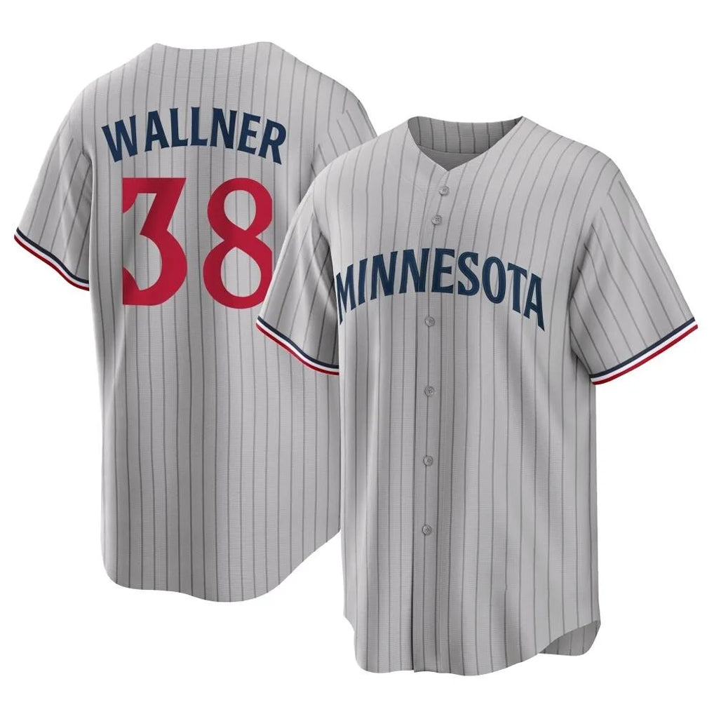 Blackjersey M.Twins #38 Matt Wallner Player Gray Game Limited Home Stitched Jerseys