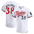 Blackjersey M.Twins #38 Matt Wallner Player White Home Limited Elite Stitched Jerseys