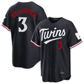 Blackjersey M.Twins #3 Harmon Killebrew Player Navy Home Game Stitched Jerseys