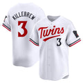 Blackjersey M.Twins #3 Harmon Killebrew Player White Home Limited Stitched Jerseys