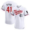 Blackjersey M.Twins #41 Joe Ryan Player White Home Limited Elite Stitched Jerseys