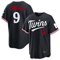 Blackjersey M.Twins #9 Trevor Larnach Player Navy Home Game Stitched Jerseys