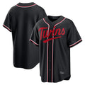 Blackjersey M.Twins ## Twins Blank Player Black Fashion Out Home Limited Stitched Jerseys