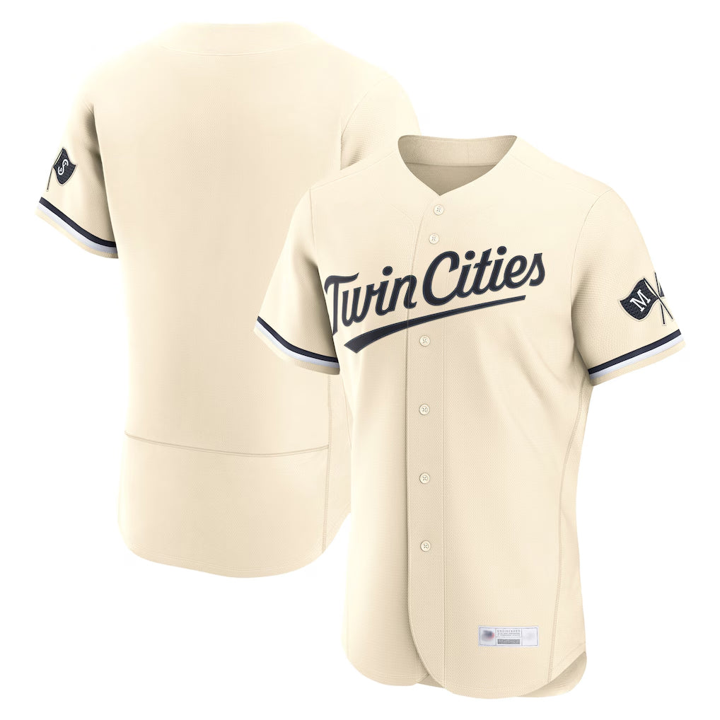 Blackjersey M.Twins ## Twins Blank Player Cream Home Limited Elite Stitched Jerseys