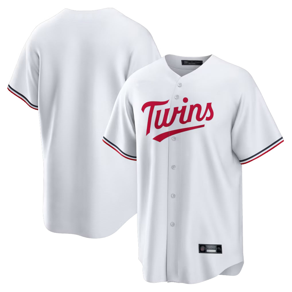 Blackjersey M.Twins ## Twins Blank Player White Home Game Stitched Jerseys