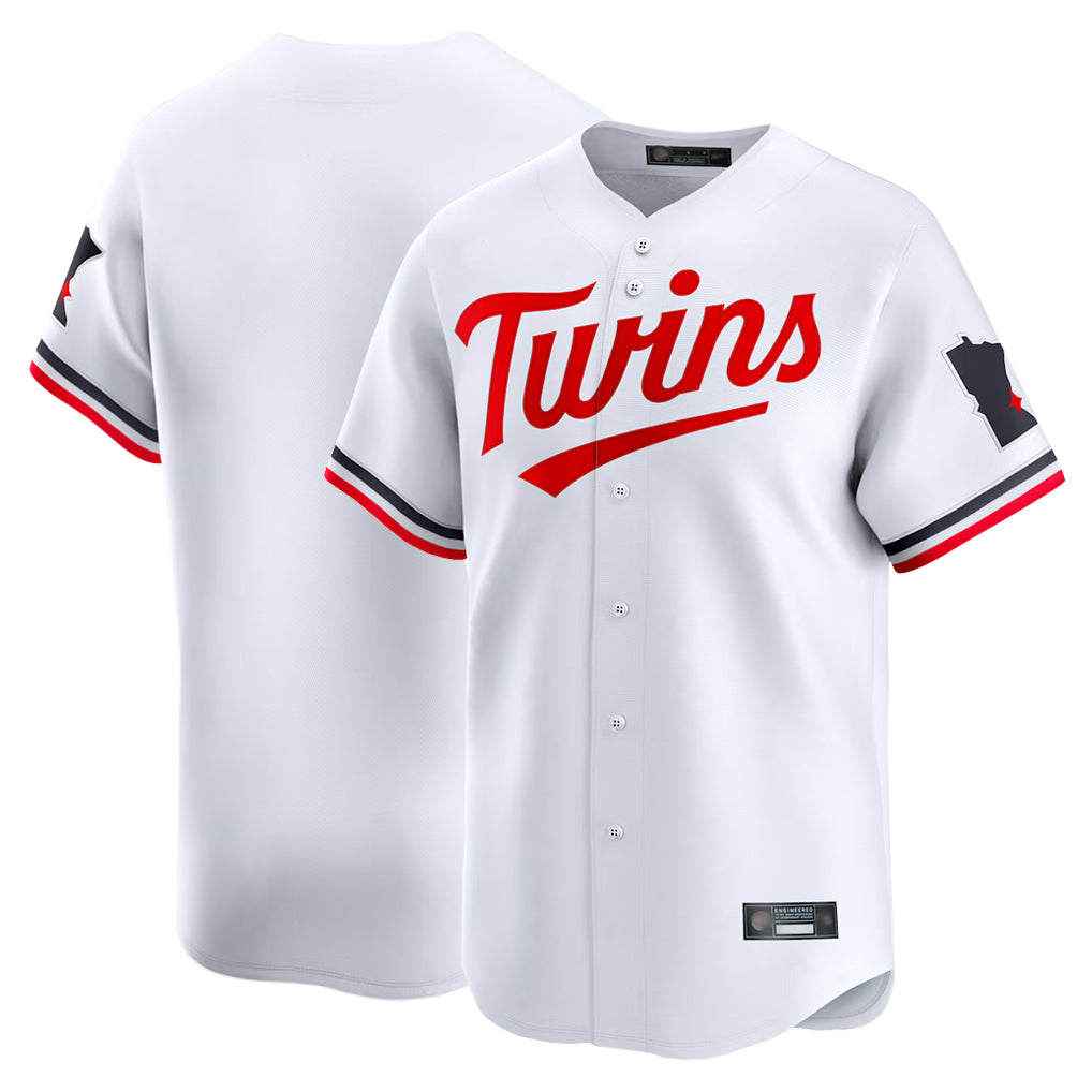 Blackjersey M.Twins ## Twins Blank Player White Home Limited Stitched Jerseys