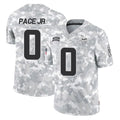 Blackjersey M.Vikings #0 Ivan Pace Jr. Player Arctic Camo Salute To Service Limited Game Stitched Jerseys
