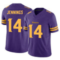 Blackjersey M.Vikings #14 Jauan Jennings Player Purple Limited Alternate Vapor F.U.S.E. Home Game Stitched Jerseys