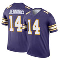 Blackjersey M.Vikings #14 Jauan Jennings Player Purple Limited Classic Home Game Stitched Jerseys