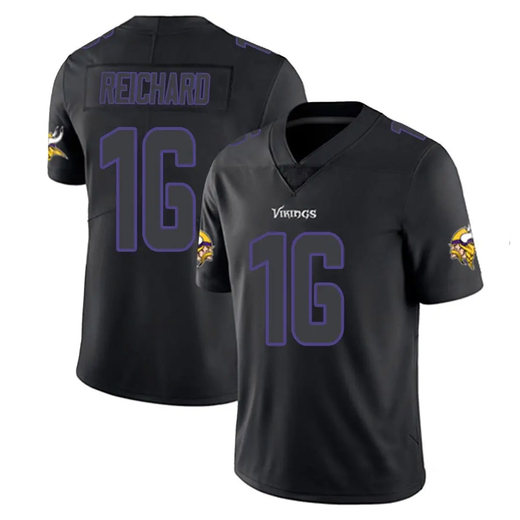 Blackjersey M.Vikings #16 Will Reichard Player Black Impact LImited Home Game Stitched Jerseys