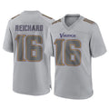 Blackjersey M.Vikings #16 Will Reichard Player Gray Atmosphere Fashion Home Game Stitched Jerseys