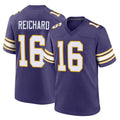 Blackjersey M.Vikings #16 Will Reichard Player Purple Classic Home Game Stitched Jerseys
