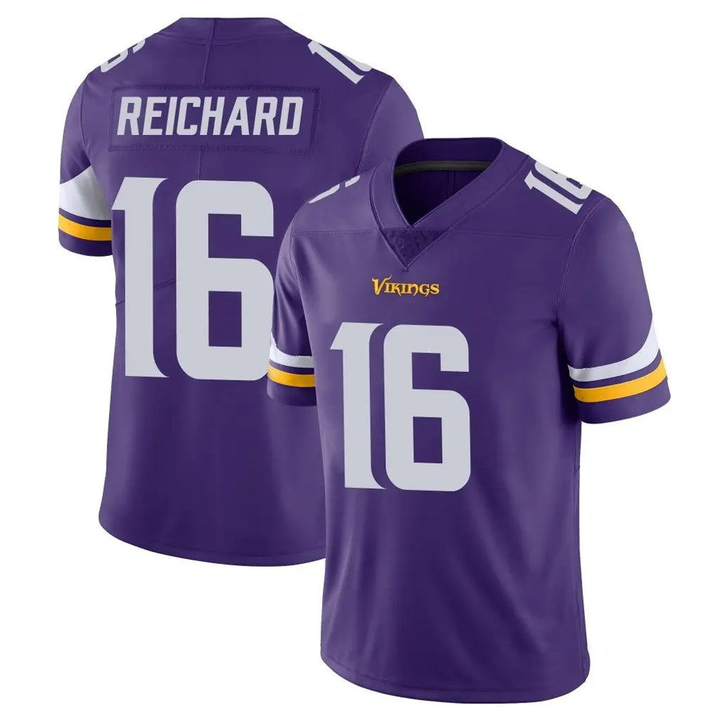 Blackjersey M.Vikings #16 Will Reichard Player Purple Limited Vapor Untouchable Home Game Stitched Jerseys
