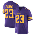 Blackjersey M.Vikings #23 James Pierre Player Purple Limited Color Rush Home Game Stitched Jerseys