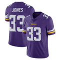 Blackjersey M.Vikings #33 Aaron Jones Sr. Player Purple Limited Vapor Untouchable Home Game Stitched Jerseys