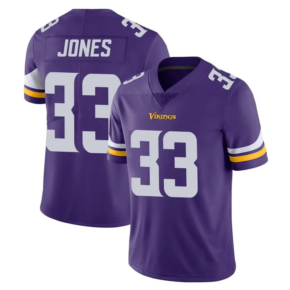 Blackjersey M.Vikings #33 Aaron Jones Sr. Player Purple Limited Vapor Untouchable Home Game Stitched Jerseys