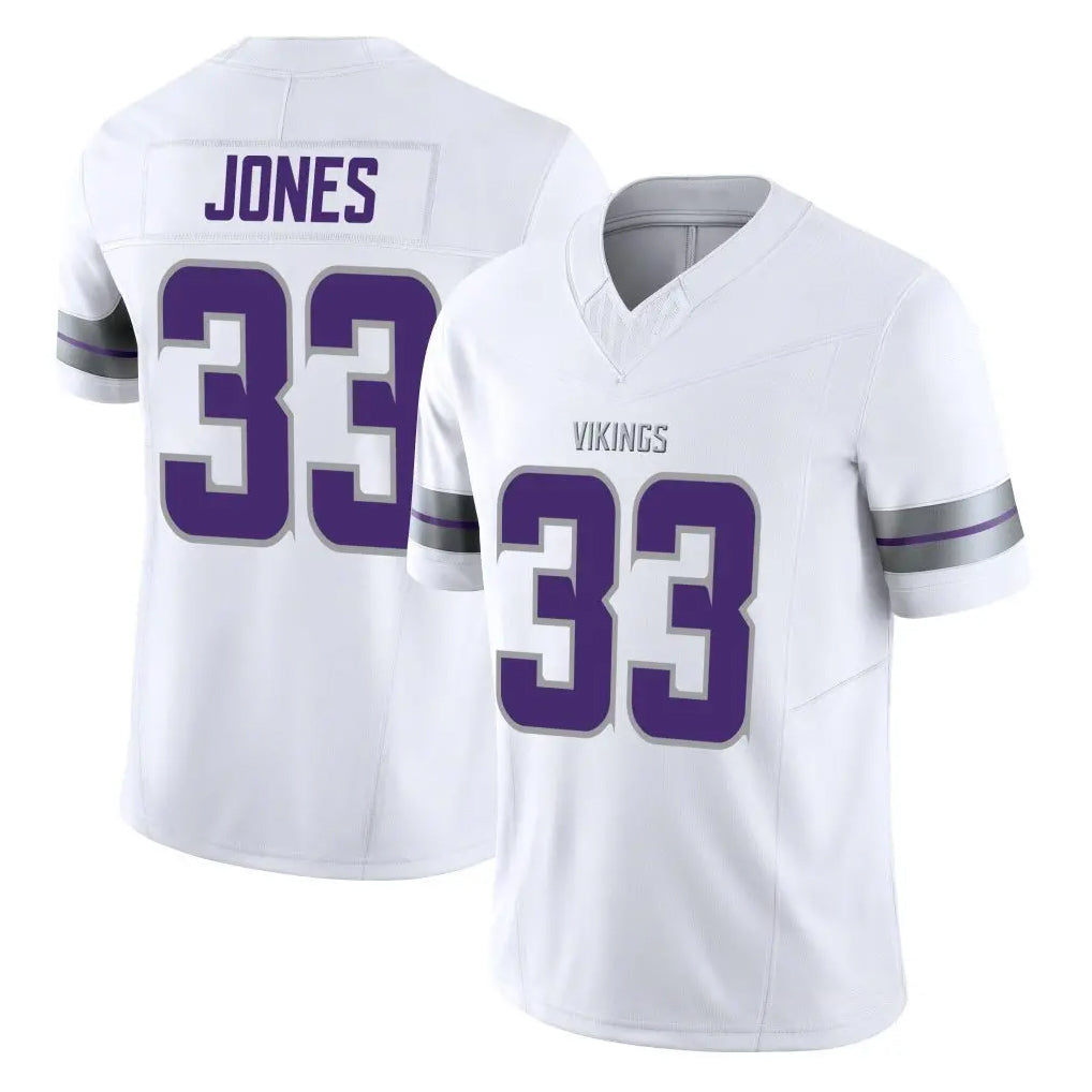 Blackjersey M.Vikings #33 Aaron Jones Sr. Player White Limited Alternate Vapor F.U.S.E. Home Game Stitched Jerseys