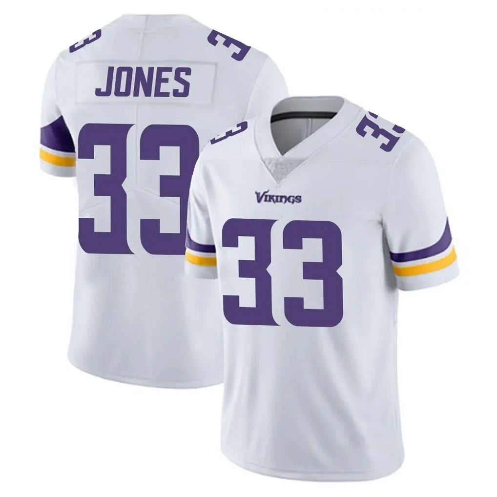 Blackjersey M.Vikings #33 Aaron Jones Sr. Player White Limited Vapor Untouchable Home Game Stitched Jerseys
