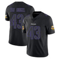 Blackjersey M.Vikings #43 Andrew Van Ginkel Player Black Impact LImited Home Game Stitched Jerseys