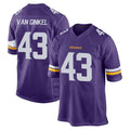 Blackjersey M.Vikings #43 Andrew Van Ginkel Player Purple Home Game Stitched Jerseys
