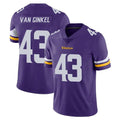 Blackjersey M.Vikings #43 Andrew Van Ginkel Player Purple Limited Vapor Untouchable Home Game Stitched Jerseys