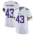 Blackjersey M.Vikings #43 Andrew Van Ginkel Player White Limited Vapor Untouchable Home Game Stitched Jerseys