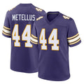 Blackjersey M.Vikings #44 Josh Metellus Player Purple Classic Home Game Stitched Jerseys