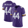 Blackjersey M.Vikings #44 Josh Metellus Player Purple Limited Vapor Untouchable Home Game Stitched Jerseys