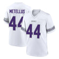 Blackjersey M.Vikings #44 Josh Metellus Player White Alternate Home Game Stitched Jerseys