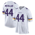 Blackjersey M.Vikings #44 Josh Metellus Player White Home Game Stitched Jerseys