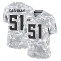 Blackjersey M.Vikings #51 Blake Cashman Player Arctic Camo Salute To Service Limited Game Stitched Jerseys