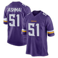 Blackjersey M.Vikings #51 Blake Cashman Player Purple Home Game Stitched Jerseys