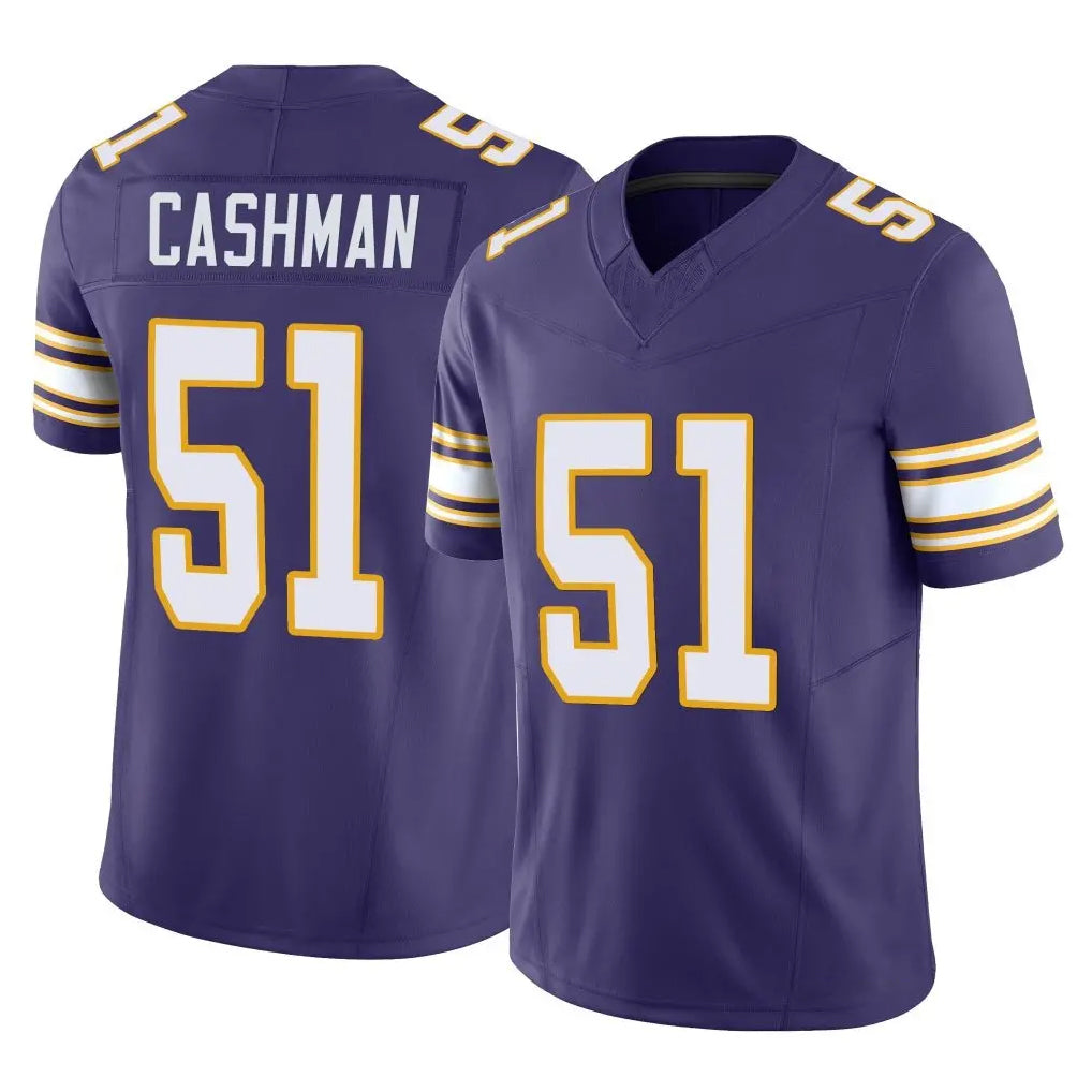 Blackjersey M.Vikings #51 Blake Cashman Player Purple Limited Classic Vapor F.U.S.E. Home Game Stitched Jerseys