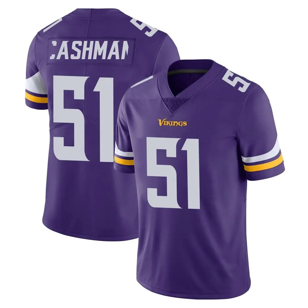 Blackjersey M.Vikings #51 Blake Cashman Player Purple Limited Vapor Untouchable Home Game Stitched Jerseys