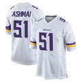 Blackjersey M.Vikings #51 Blake Cashman Player White Home Game Stitched Jerseys