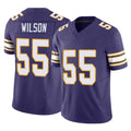 Blackjersey M.Vikings #55 Eric Wilson Player Purple Limited Classic Vapor F.U.S.E. Home Game Stitched Jerseys