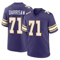 Blackjersey M.Vikings #71 Christian Darrisaw Player Purple Classic Home Game Stitched Jerseys
