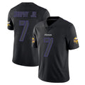Blackjersey M.Vikings #7 Byron Murphy Jr. Player Black Impact LImited Home Game Stitched Jerseys