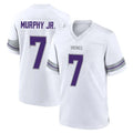 Blackjersey M.Vikings #7 Byron Murphy Jr. Player White Alternate Home Game Stitched Jerseys