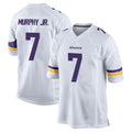 Blackjersey M.Vikings #7 Byron Murphy Jr. Player White Home Game Stitched Jerseys