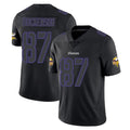 Blackjersey M.Vikings #87 T.J. Hockenson Player Black Impact LImited Home Game Stitched Jerseys