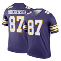 Blackjersey M.Vikings #87 T.J. Hockenson Player Purple Limited Classic Home Game Stitched Jerseys