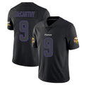 Blackjersey M.Vikings #9 J.J. McCarthy Player Black Impact LImited Home Game Stitched Jerseys