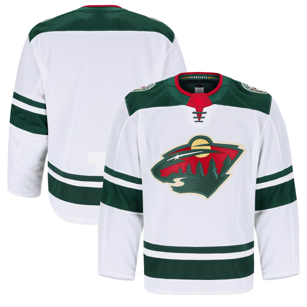 Blackjersey M.Wild White Away Authentic Pro Jerseys