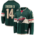 Blackjersey M.Wild #14 Joel Eriksson Ek Green Breakaway Jerseys