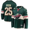 Blackjersey M.Wild #25 Jonas Brodin Green Breakaway Jerseys