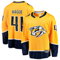 Blackjersey N.Predators #41 Nicolas Hague Gold Home Breakaway Jerseys